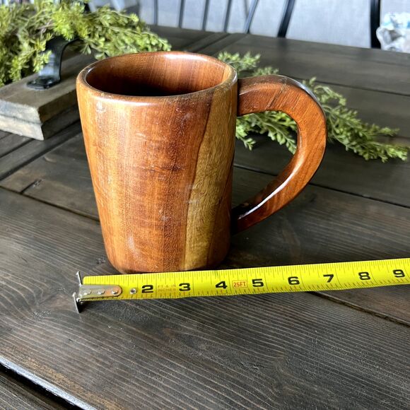 Harry Potter Wooden Butter Beer Stein Mug Hogwarts Cup 9 3/4 Leaky Cauldron Rare - Picture 9 of 9